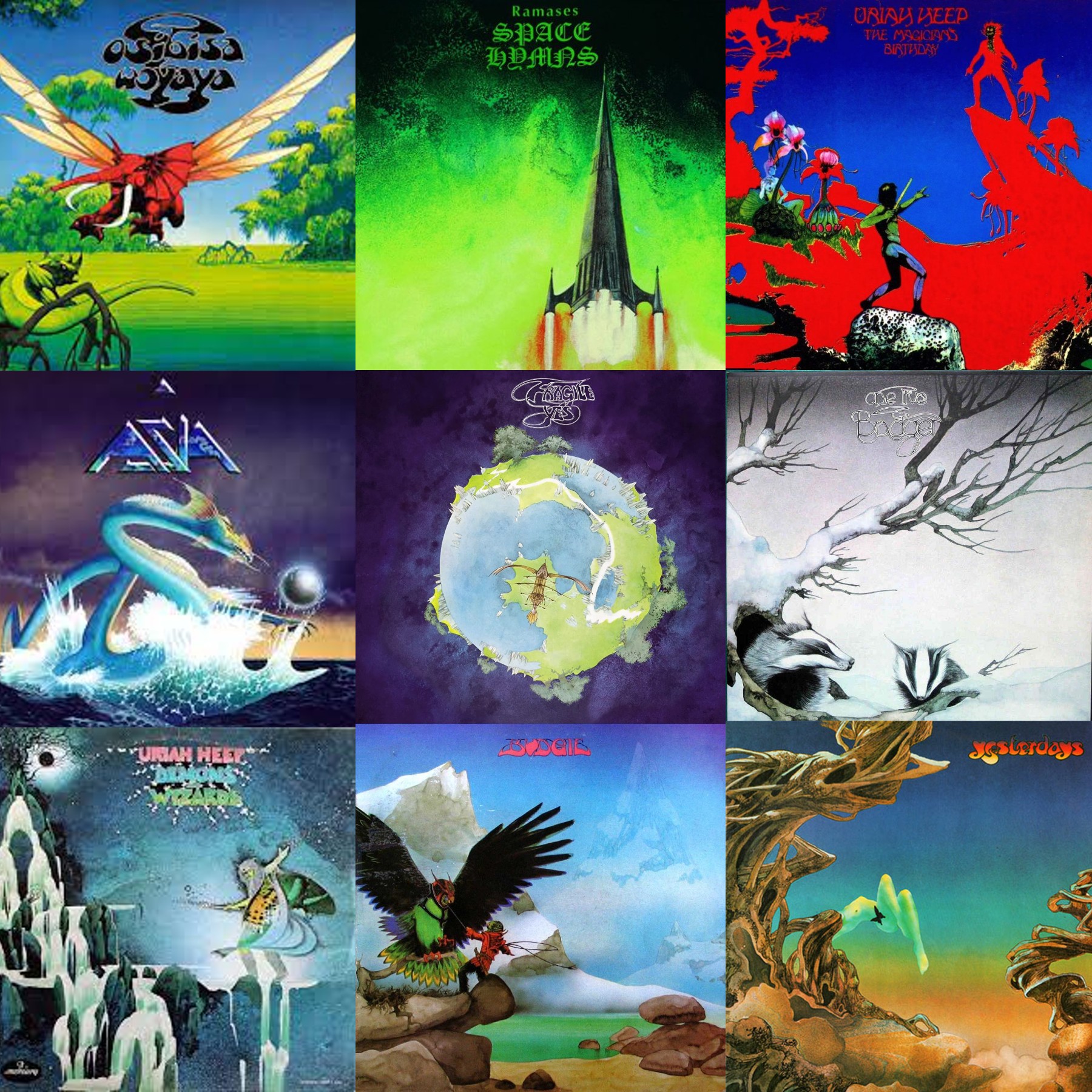 CLASSIC ROCK feat Osibisa, Ramases, Yes, Uriah Heep, Budgie, Asia, Badger