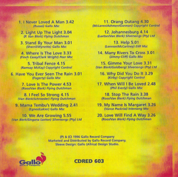 Margaret Singana - Lady Africa, Inner cover