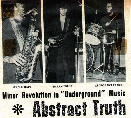 August 1970: Sean Bergin, Harry Poulos, George Woolfardt