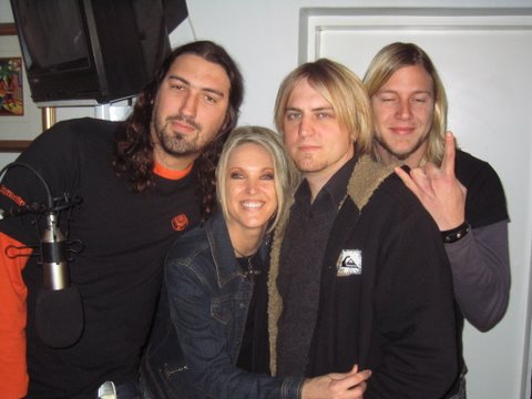 Louis du Pisant from the band Knave, Nixx 1485am's Solid Blonde,
Christopher, and Mike from Knave