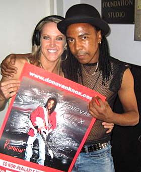 Nixx with singer, songwriter, producer, Donovan Knox